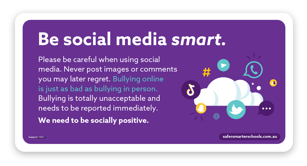 Social Media Smart sign for schools