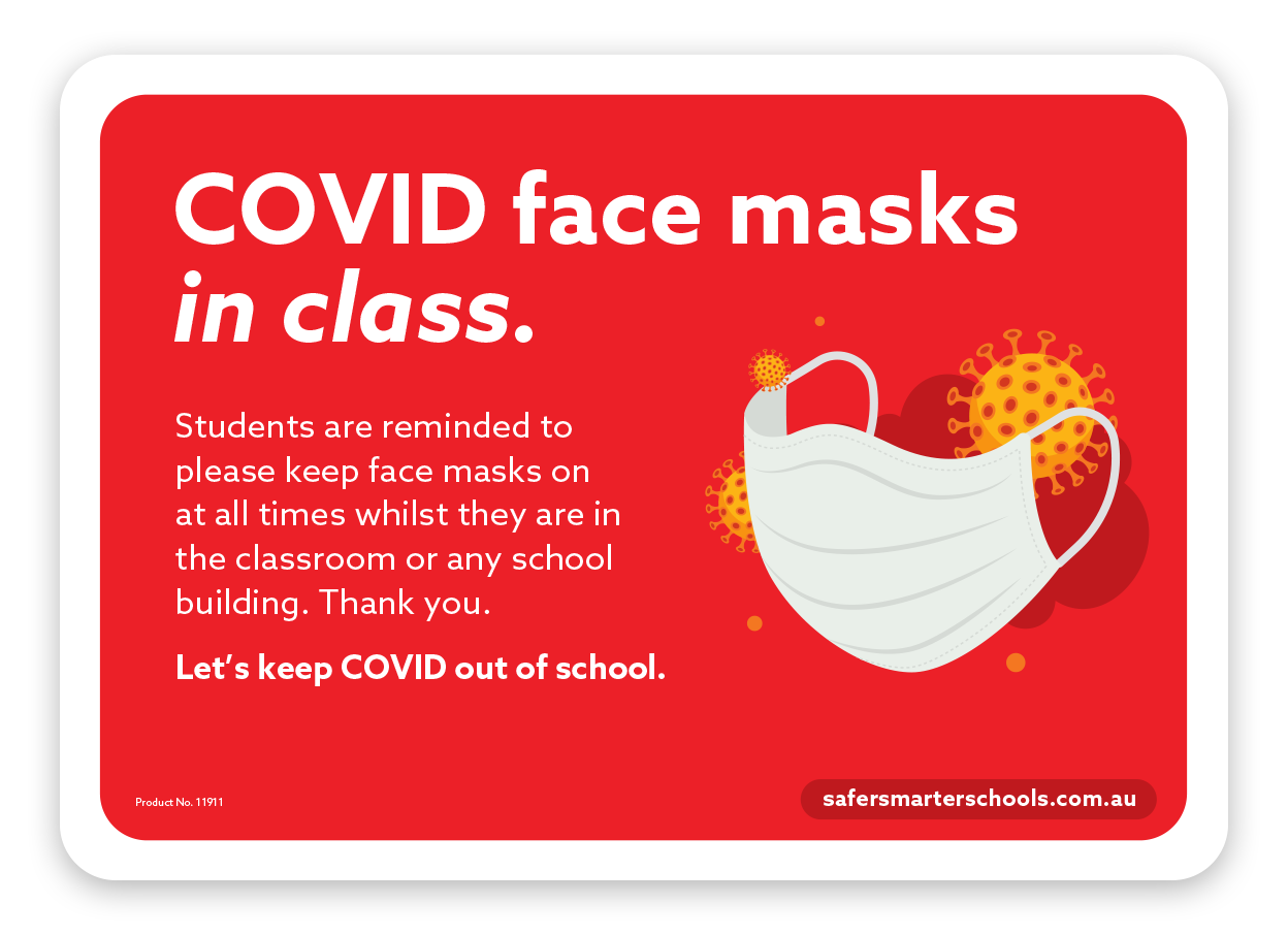 Covid sign for schools